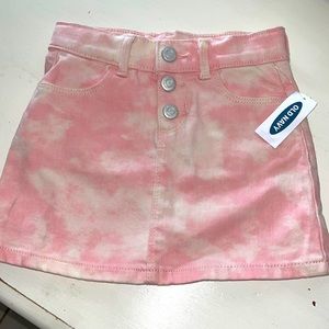 Old Navy pink denim skirt 3T
